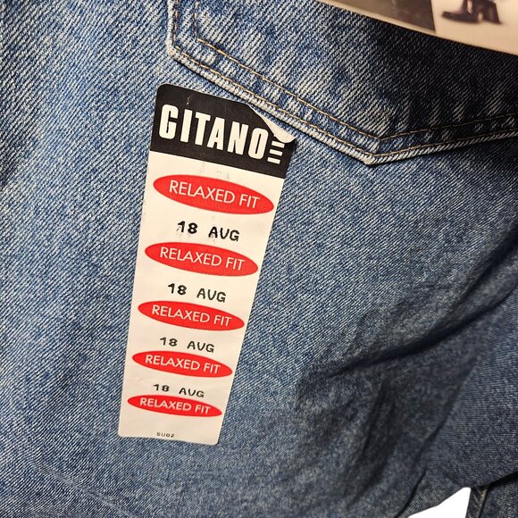 Gitano Relaxed Fit Womens Jeans Size 18 Avg Natural Waist Tapered Leg Blue Denim - Picture 4 of 8